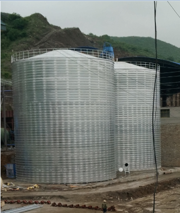 临翔粮食钢板仓的安装全过程不用热焊接